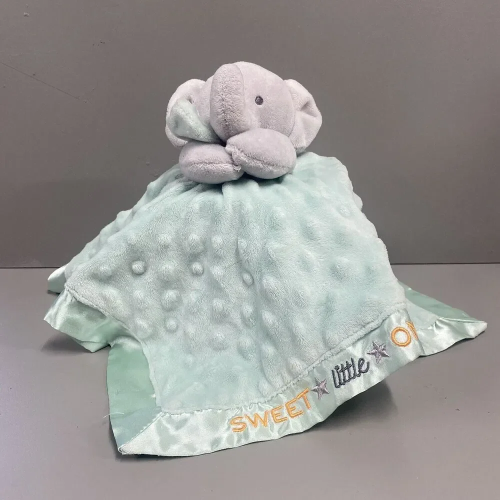 Child of Mine Carter's Sweet Little One Elephant Lovey Security Blanket Rattle
